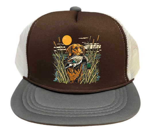 Toddler Kid's Dog Duck Hunting Trucker Hat