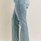 High Waisted Distressed & Knee Patch Straight- PLUS