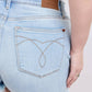 Long Cut Off 2 Button Dad Shorts - PLUS
