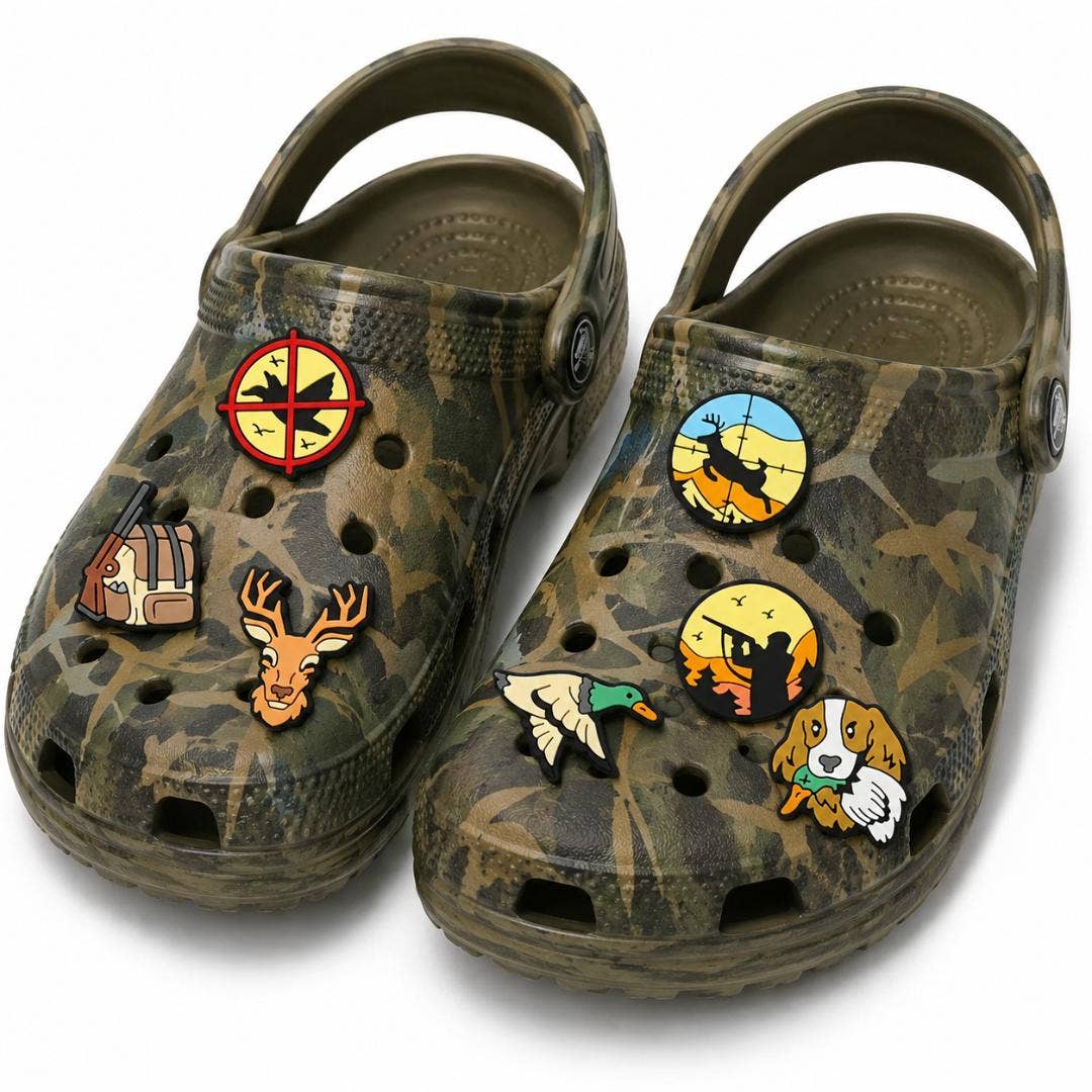 Duck Deer Hunting Shoe Charms Croc