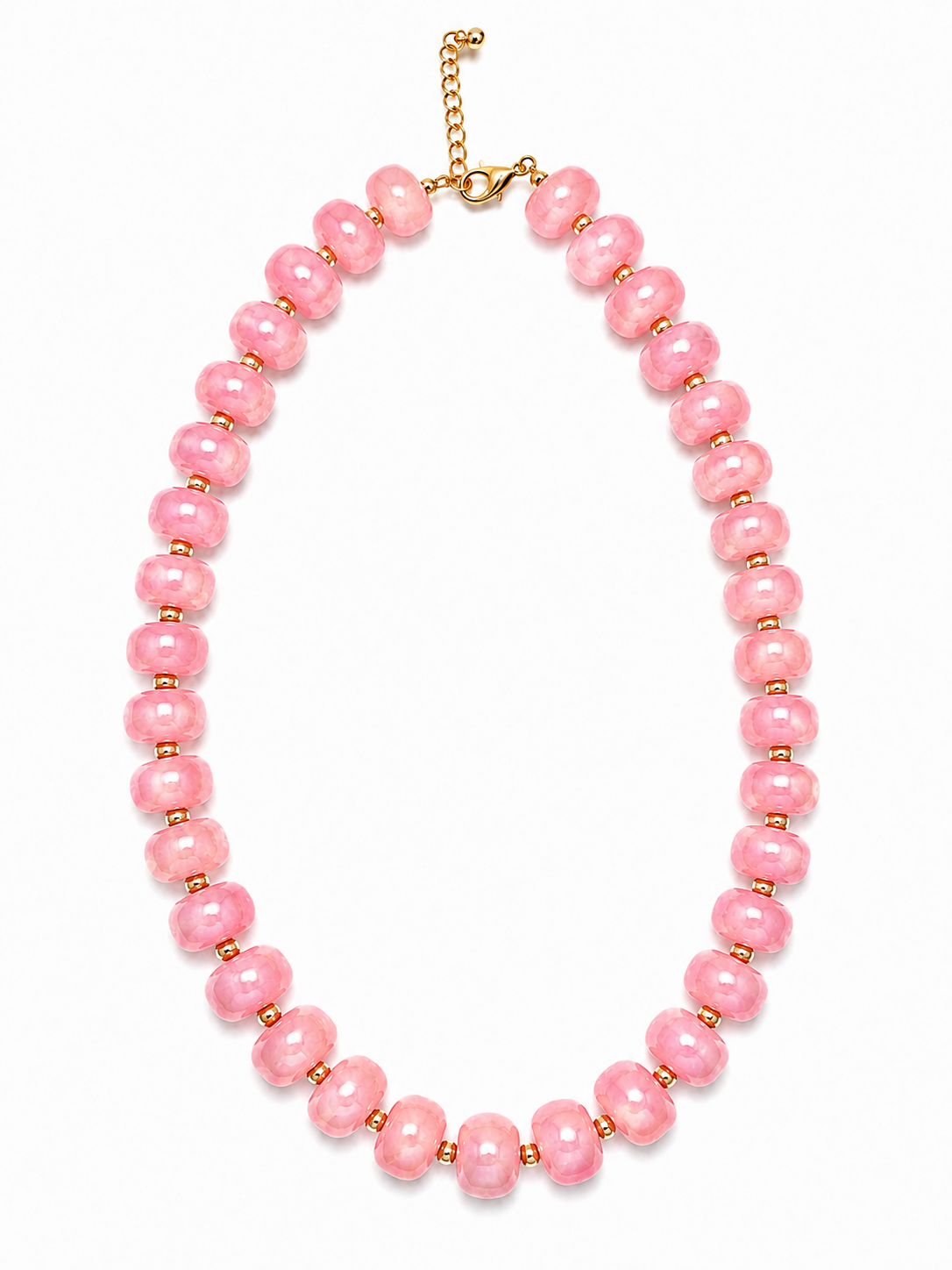Luxe Marbled Beaded Candy Necklace