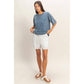 Striped Drawstring Shorts