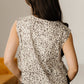 Leopard Side Tie Sleeveless Top