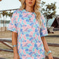 Western Summer Camouflage Print Preppy Fashion Tunic Tee