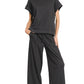 Cotton Slub Tee & Pants 2pc Set  Zenana