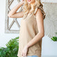 V-Neck Crinkle Blouse w Ruffle Sleeves