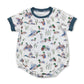 Flutter sleeves duck baby girls summer romper