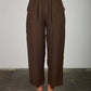 TEXTURED HIGH ELASTIC WAIST LOUNGE PANTS