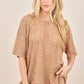 Mineral Washed Lace Top