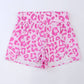 66 Leopard/Checkered High Waisted Athletic Shorts (S-XL): Blue Leopard / Missy / S