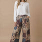 Patchwork Floral French Terry Pants