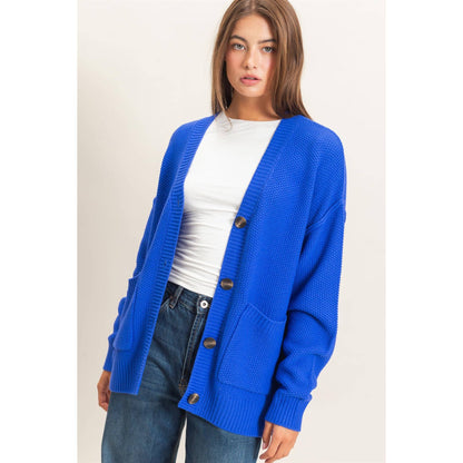 Smith Oversized Knit Buttoned Cardigan