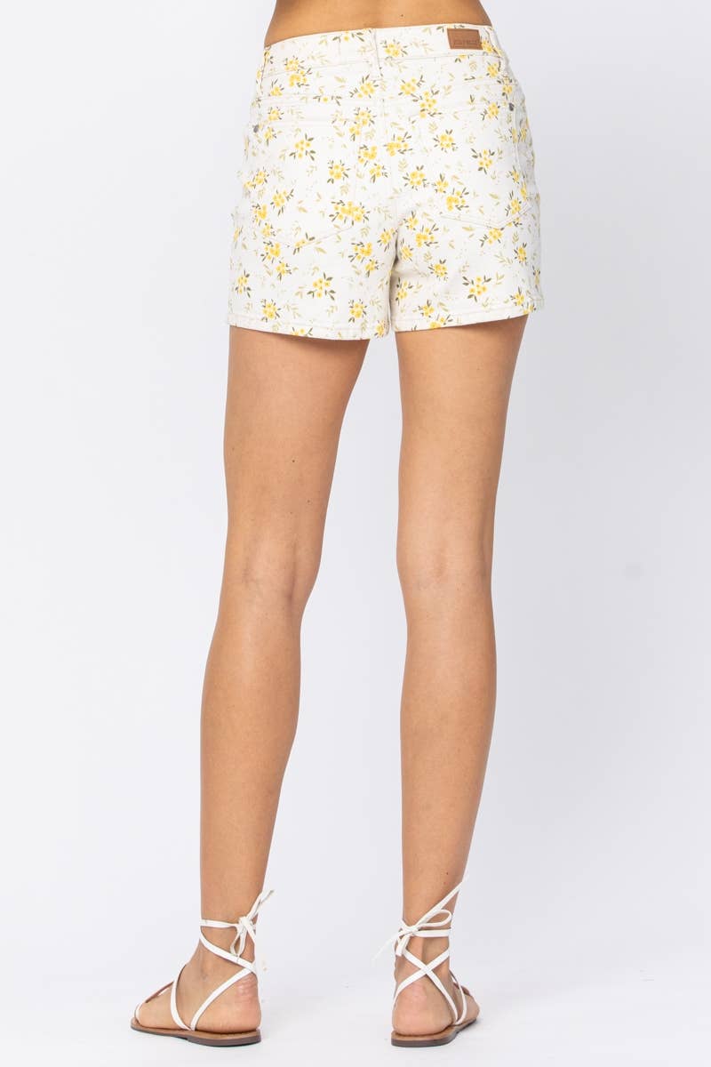 FLOWER PRINT SHORTS
