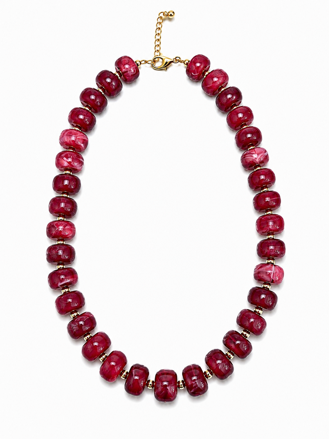 Luxe Marbled Beaded Candy Necklace