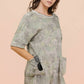Camo Print Knit Casual Romper