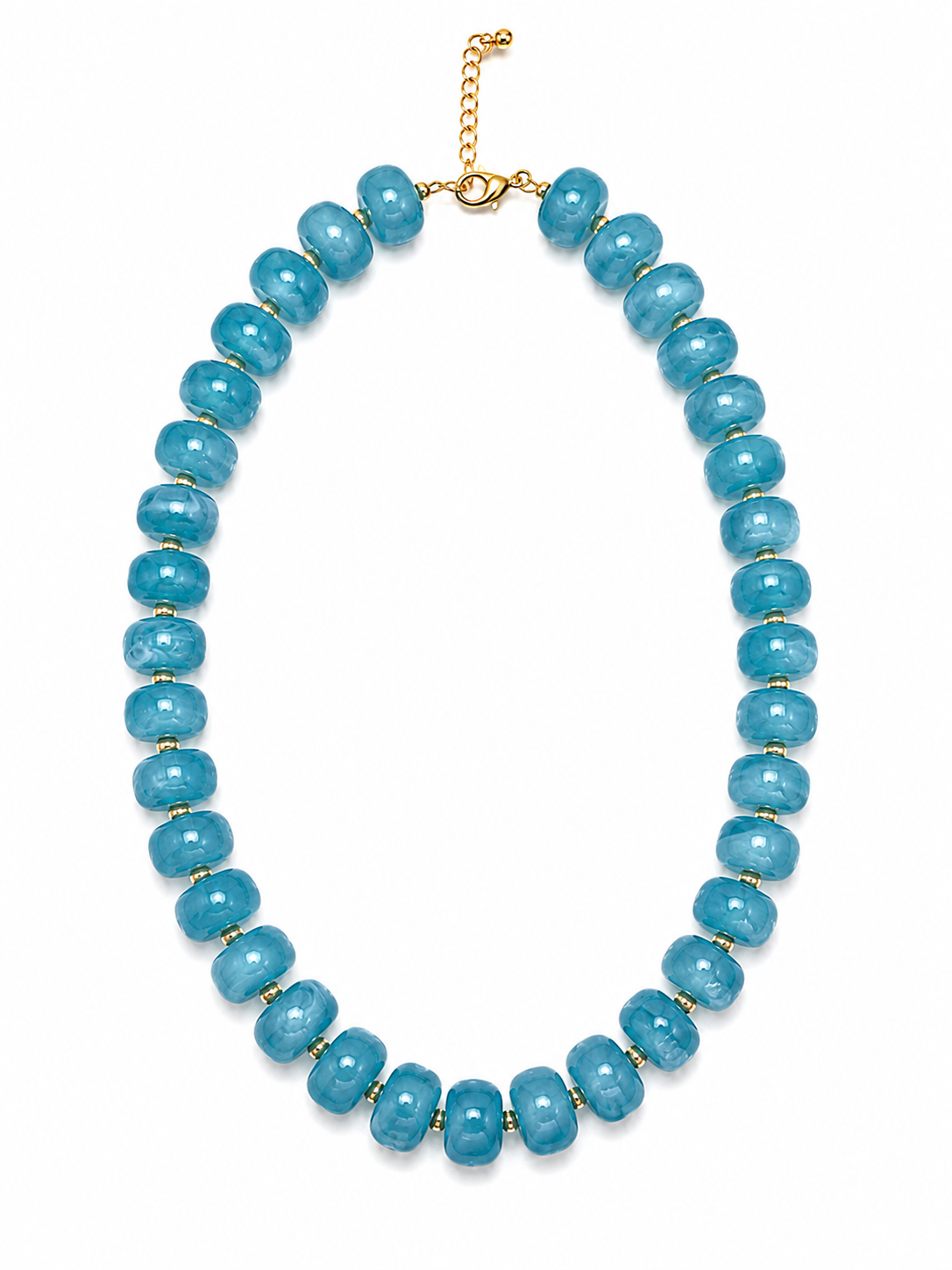 Luxe Marbled Beaded Candy Necklace