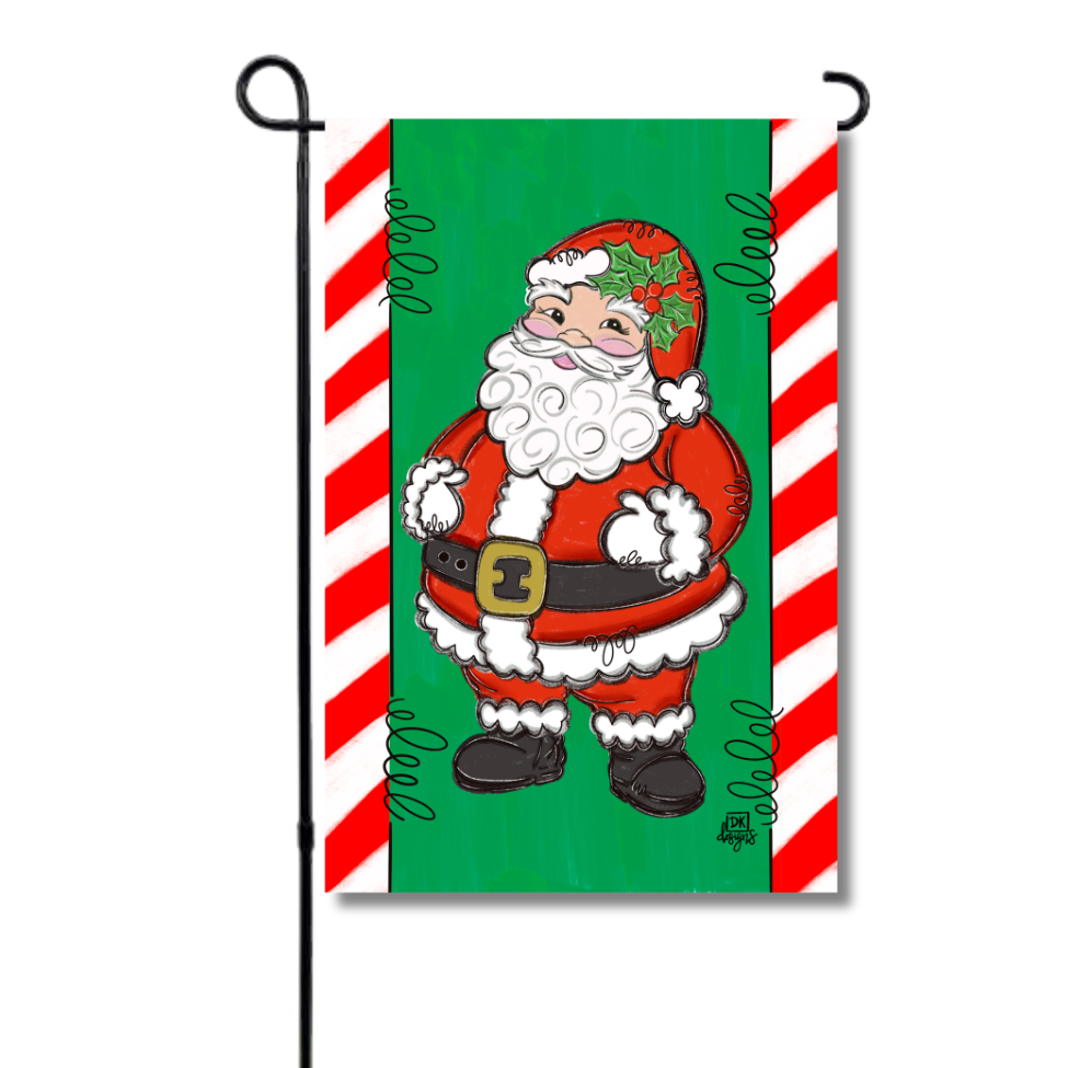 Jolly Santa Claus Christmas Garden Glam