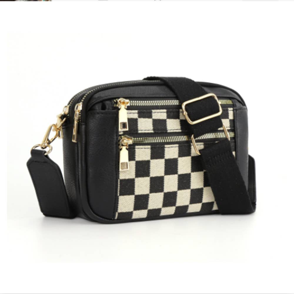 Checkered Crossbody Bag