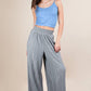 Leopard Print Wide Leg Pleated Pants