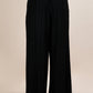 Solid Wide Leg Pleated Pants Plus Size
