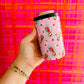 12 oz Can Cooler, Pink Diet Coke Inspired Pattern