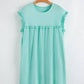 Frilled Trim Crew Neck Loose Fit Mini Dress
