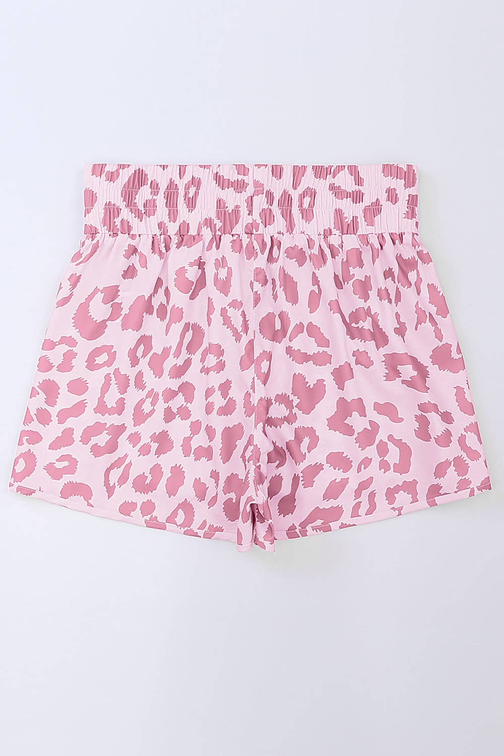 66 Leopard/Checkered High Waisted Athletic Shorts (S-XL): Blue Leopard / Missy / L