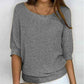 Lightweight Knit Sweater Dolman Sleeve Pullover Top