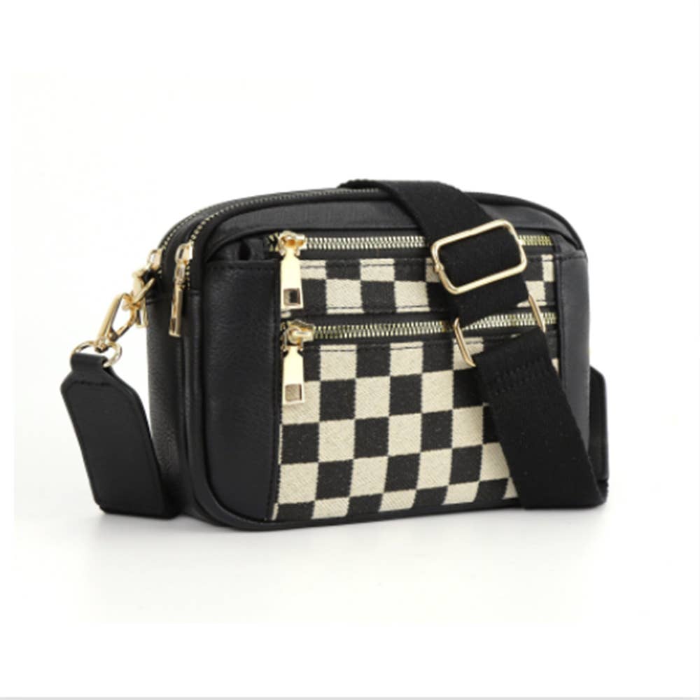 Checkered Crossbody Bag