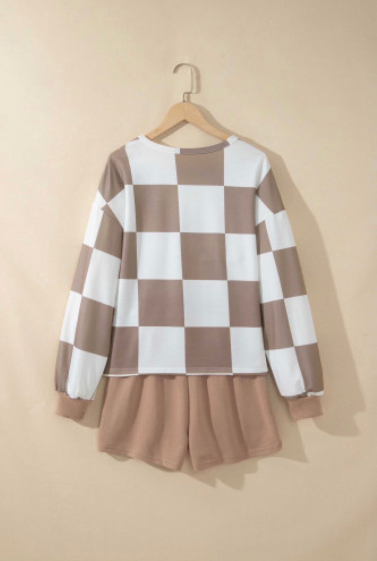 Chelsea Tan Checkered Set