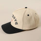 BASEBALL Upside Down Lettering Embroidery Cap