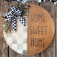 Distressed Checkered Home Sweet Home