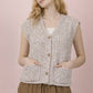 Button Down Knit Sweater Vest