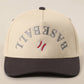 BASEBALL Upside Down Lettering Embroidery Cap