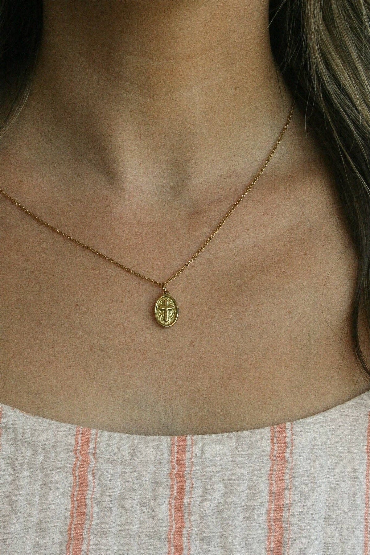 Faithful Cross Necklace Psalm 145:13