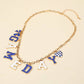 GAME DAY Letter Charm Station Necklace