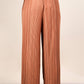 Leopard Print Wide Leg Pleated Pants