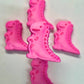 Pink Dinosaur bath bomb 