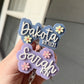 Flower Work Badge Reel