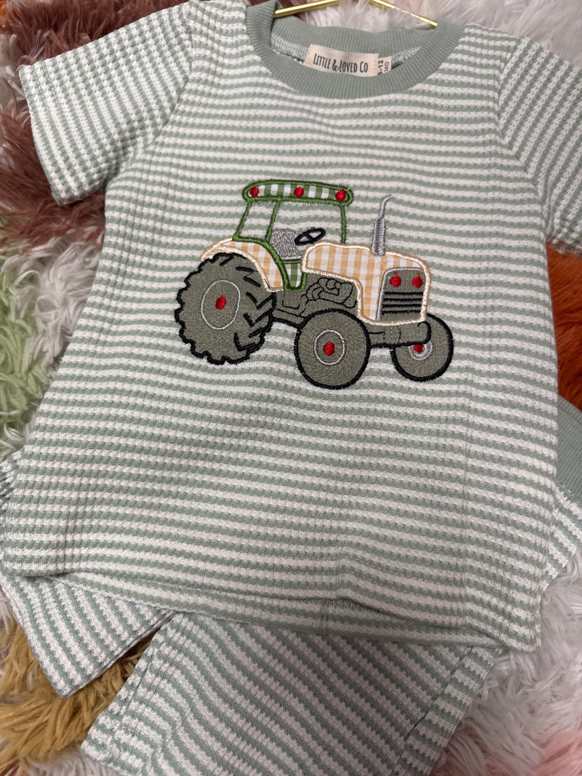Green Tractor Short Set