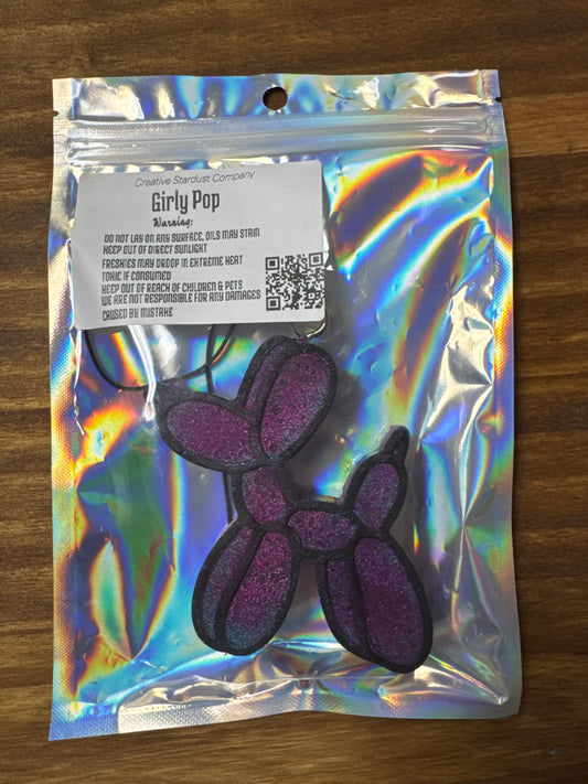 Balloon Dog Purple Freshie Girl Pop