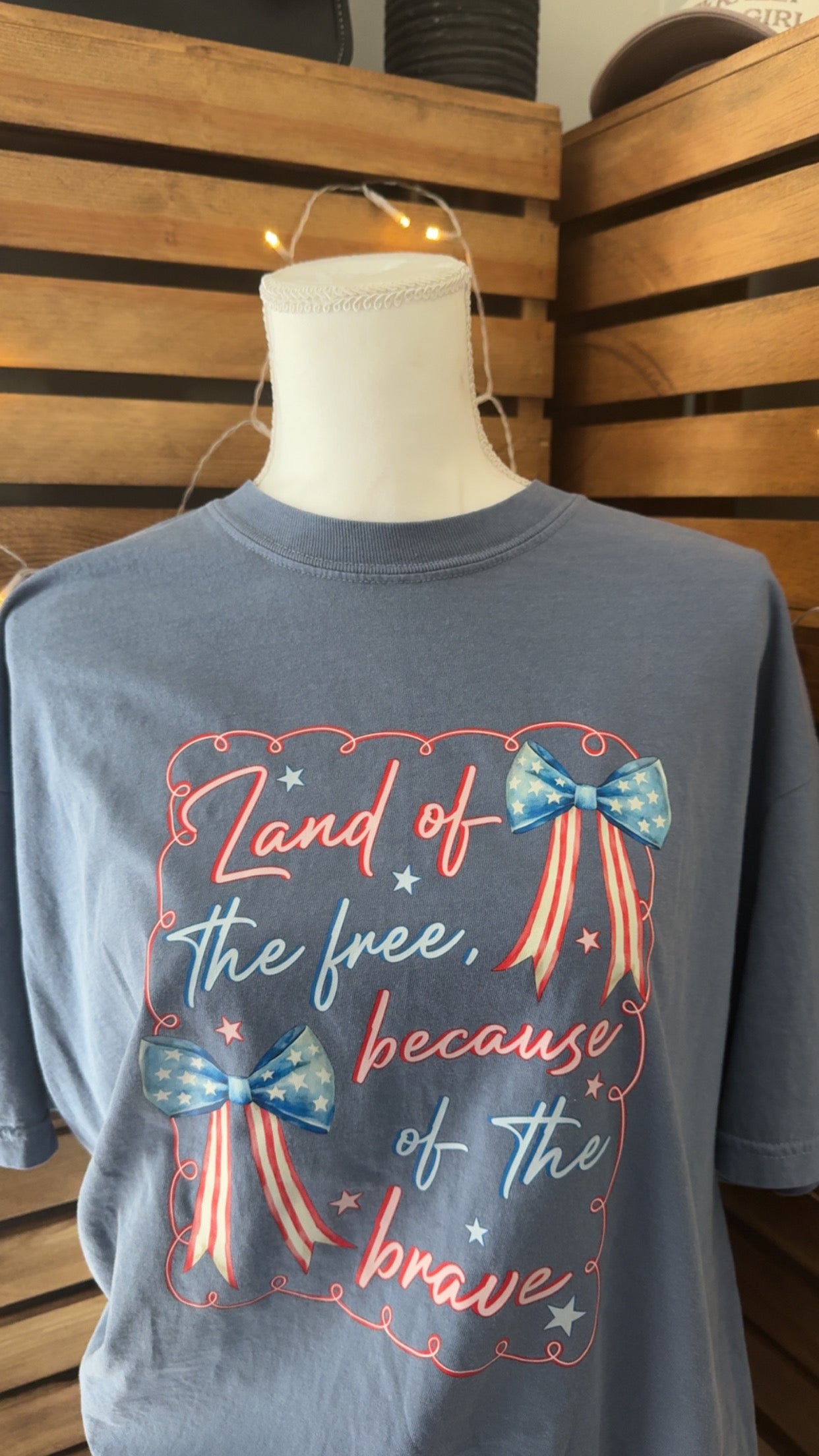 Land of the Free, because of the Brave