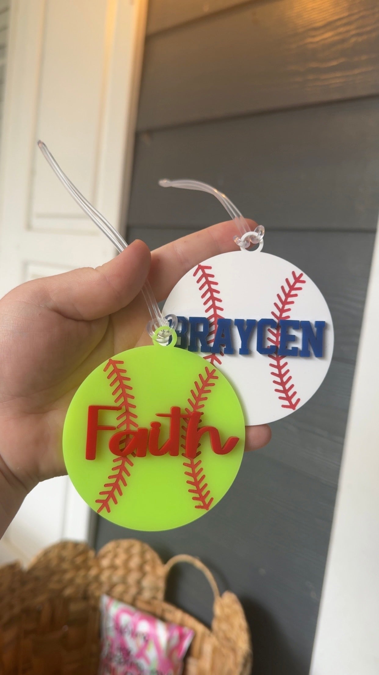 Softball Bag Tag