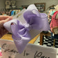 Purple Glitter Bow
