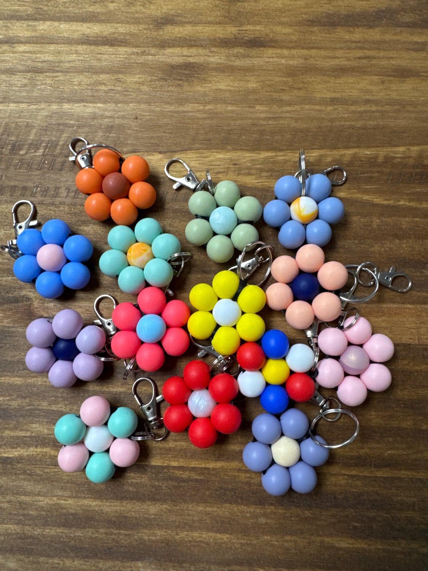 Beads&Things Flower Keychain