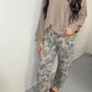 Multicolour Camouflage Shift Ankle Length Jeans