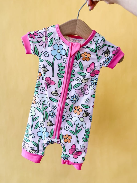 TTB Floral Pink Bumblebee Shorty