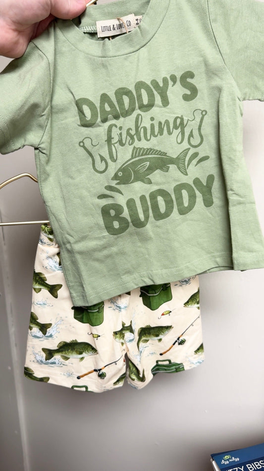 Daddy’s Fishing Buddy Short Set