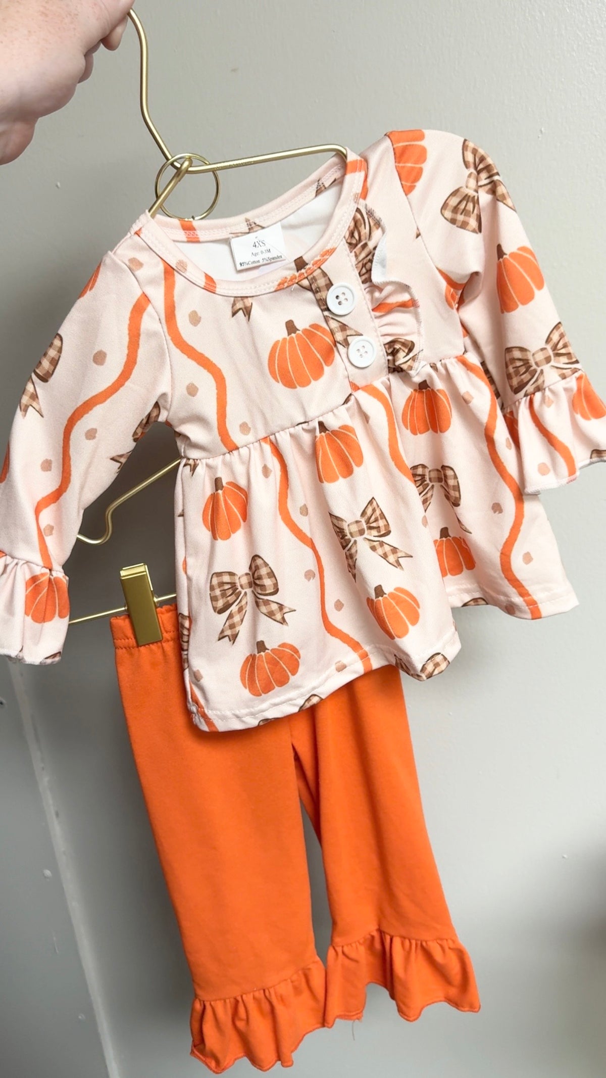 Bow Pumpkin Pant Set
