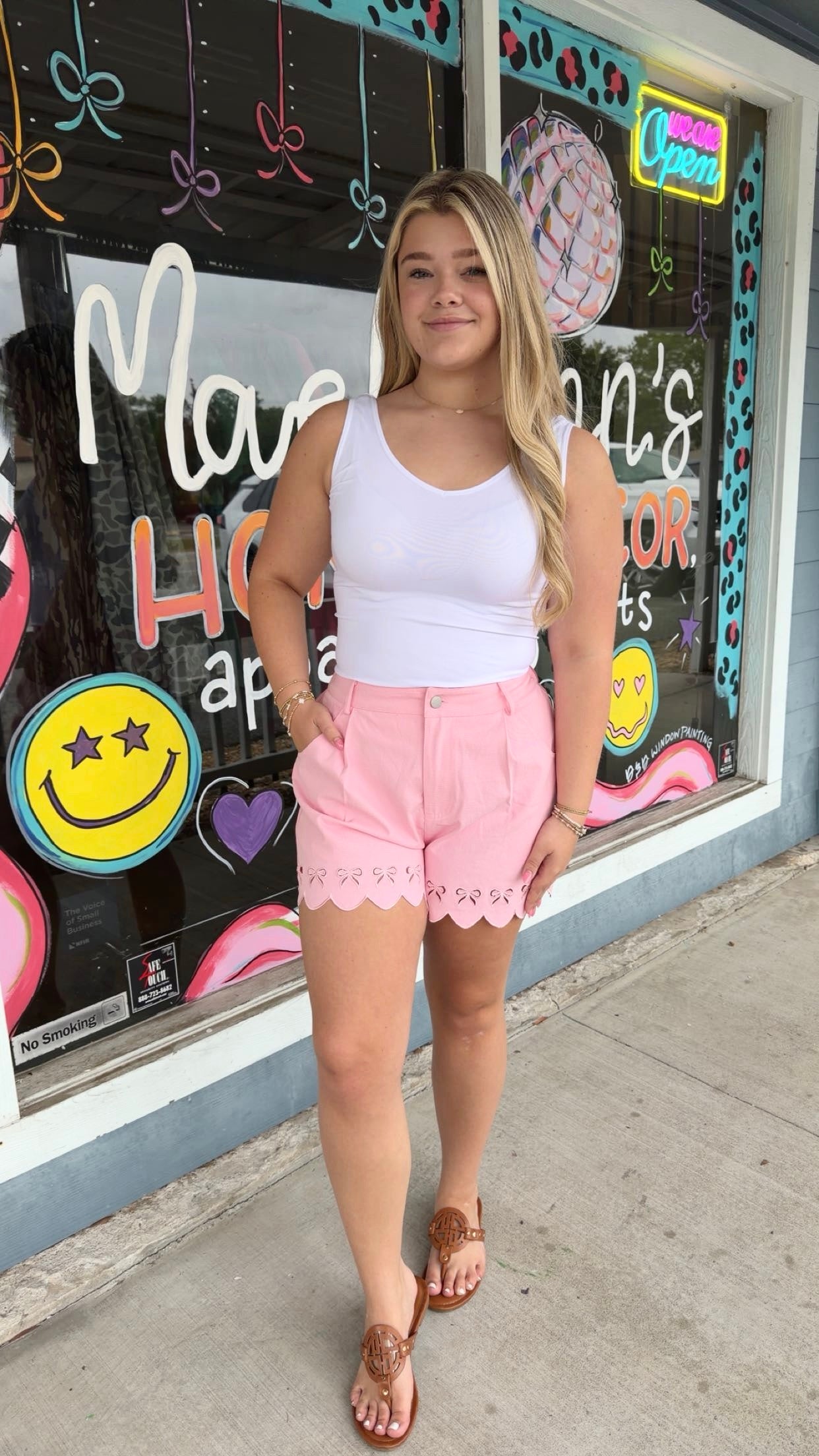 Pink Bow Shorts